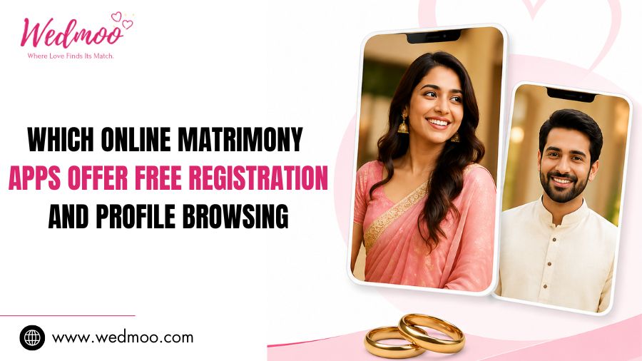 Which online matrimony apps offer free registration and profile browsing