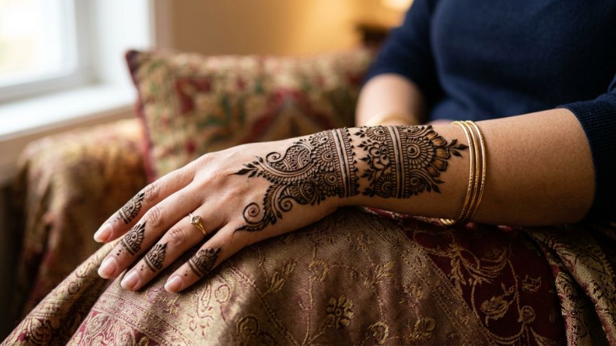 Arabic Wrist Design Mehndi