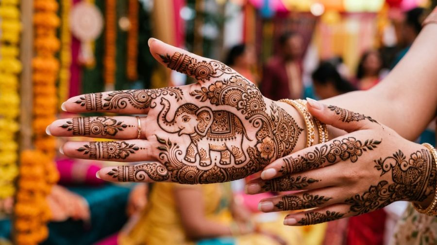 Baby Elephant Style Mehndi Design