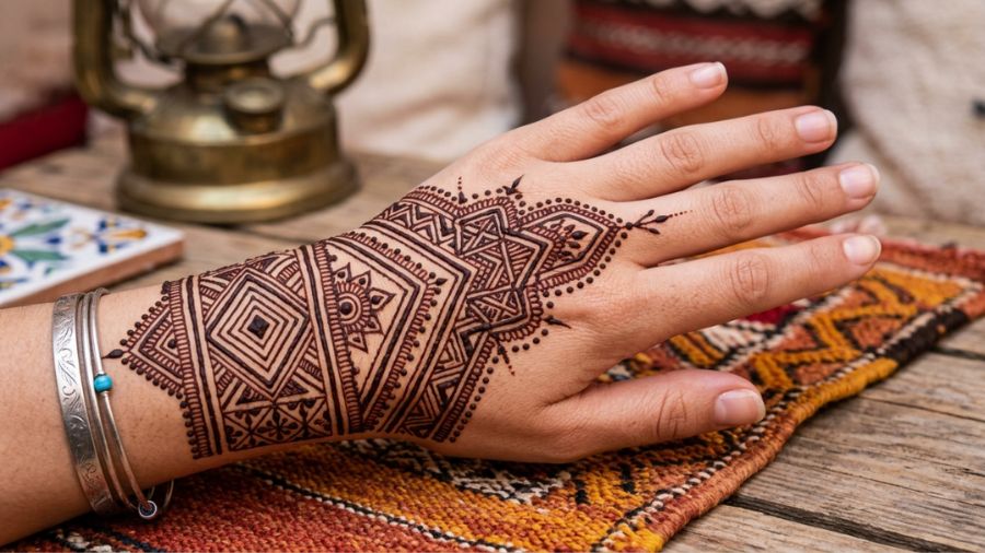 Half-Hand Moroccan Style Mehndi
