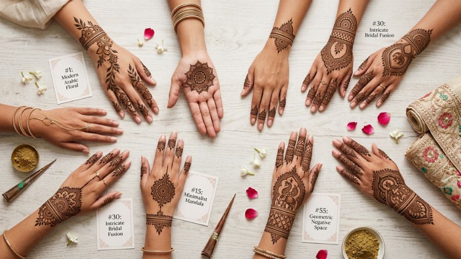 List Of Top 100 Latest and Trending Mehndi Designs