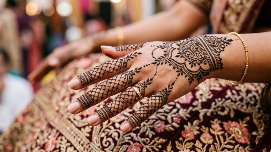 Mesh Finger Mehndi