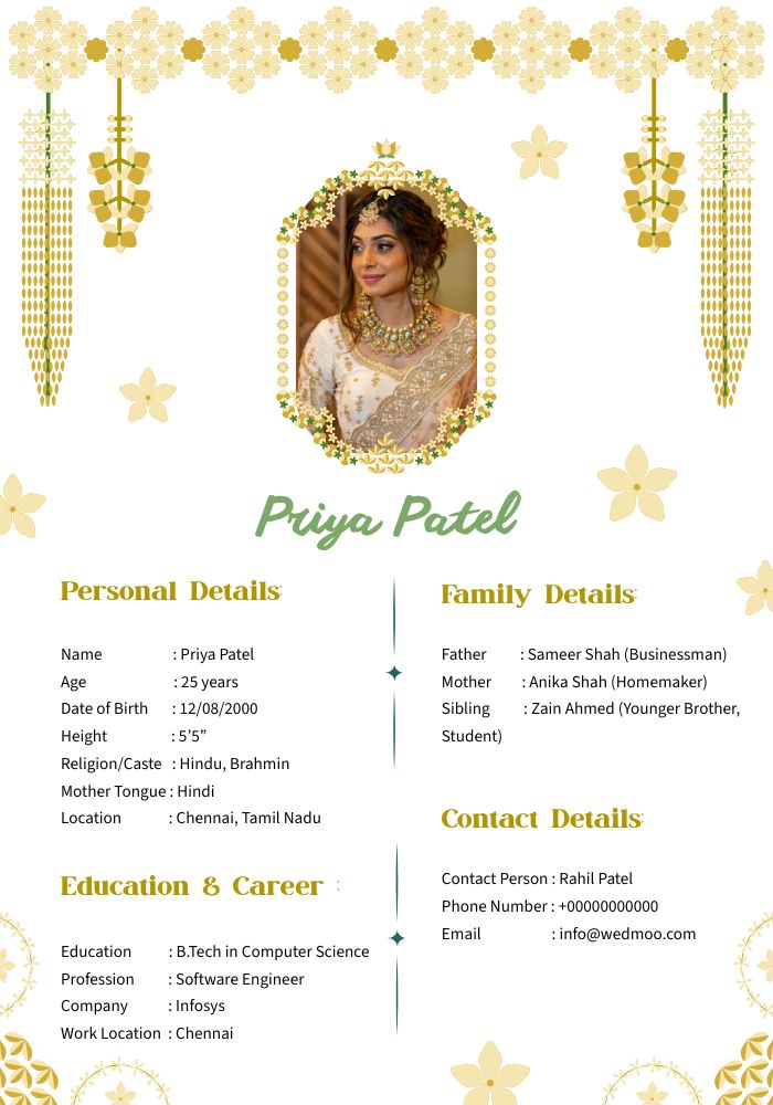 Matrimonial Bio