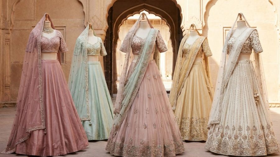 Pastel and Muted Tones Lehengas