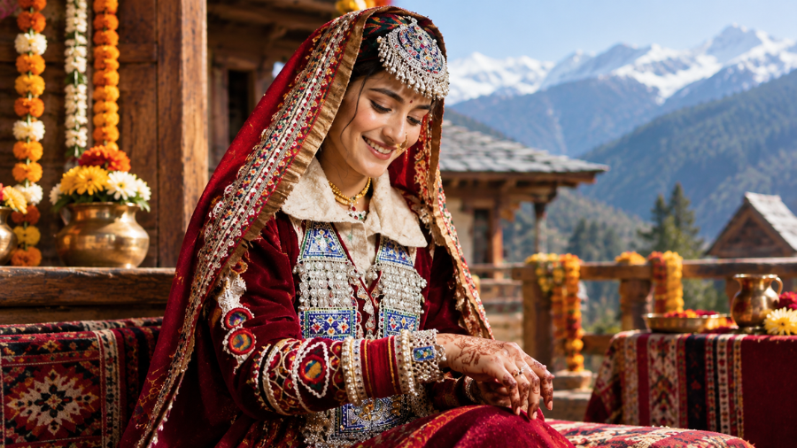 The Beauty of Himachali Wedding Attire